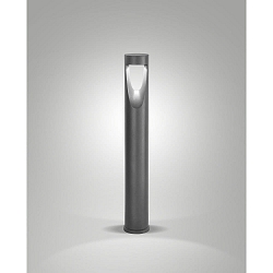 P�lelampe TEO 80 IP65, metallic, sort