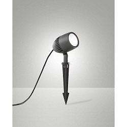 Jordspydslampe BORIS IP65, m�rkegr�