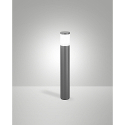 P�lelampe GORLA E27 IP54, m�rkegr�