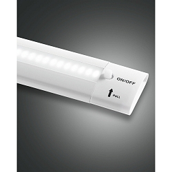Fabas Luce GALWAY on/off LED Lys bar/Skab armatur, hvid, linse 120�, l�ngde 50cm, 3000K