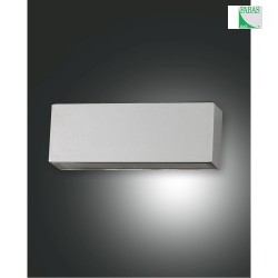 Fabas Luce TRIGG LED Outdoor luminaire/Wall luminaire, IP54, 14W, silver