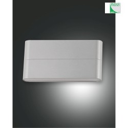 Fabas Luce CASPER LED Outdoor luminaire/Wall luminaire, IP54, 14W, silver