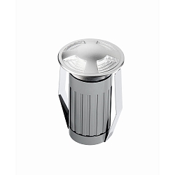 Gulvindbygningslampe YUMA 2 / � 70MM 4-fold, rund, passabel, omskiftelig IP67, chrom mat, rustfrit st�l 