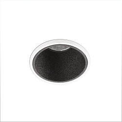 Indbygnings loftlampe FOX LED IP20, sort mat