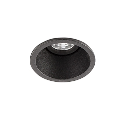 Indbygnings loftlampe FOX LED IP20, sort mat