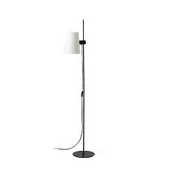 Standerlampe LUPE E27 IP20, beige, sort mat 
