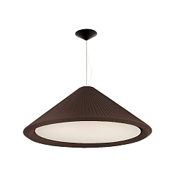 pendant luminaire SAIGON IN 4 flames E27 IP20, brown, black matt 