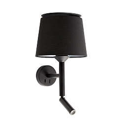 Væglampe SAVOY E27 IP20, sort 
