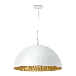 pendant luminaire MAGMA 3 flames E27 IP20, gold, white matt 