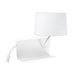 V�glampe HANDY E27 IP20, hvid mat 