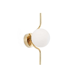 Væglampe LE LED IP20, blank, guld 