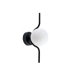 Væglampe LE LED IP20, sort mat 