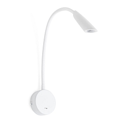 V�glampe BOKEN LED IP20, hvid mat 