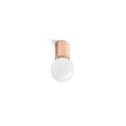 Væglampe TEN E27 IP20, blank, kobber 