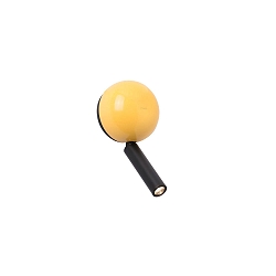 Væglampe PRESS LED IP20, gul, blank 