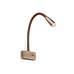 Væglampe LEAD LED IP20, antik guld 