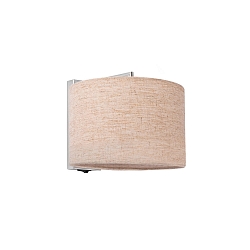 Væglampe SAHARA E27 IP20, beige, chrom 