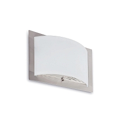 V�glampe DIULA 2-flammer E27 IP20, nikkel satin 