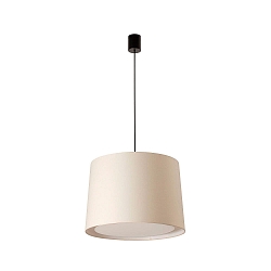 pendant luminaire CONGA E27 IP20, beige, black matt 