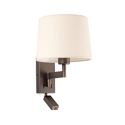 Væglampe ARTIS E27 IP20, beige, bronze 