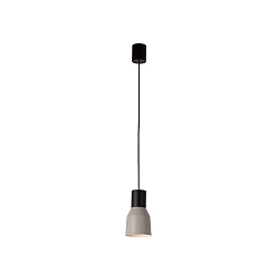 pendant luminaire KOMBO E27 IP20, grey, black matt 