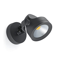 Udend�rs wall luminaire ALFA LED IP65, m�rkegr� 