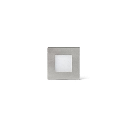 V�gindbygningslampe FROL  firkantet, med diffuser IP65, nikkel satin 