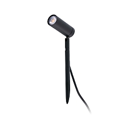 Jordspydslampe SETH LED IP44, sort mat 