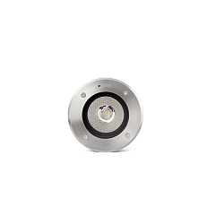 Gulvindbygningslampe GEISER 180 / 38� rund, justerbar, passabel IP67, rustfrit st�l, satin 