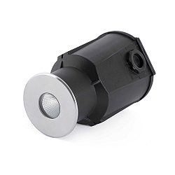 Gulvindbygningslampe TARO rund, stiv, passabel IP67, rustfrit st�l, satin 