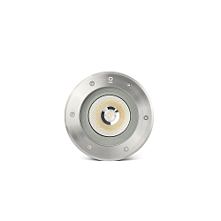 Gulvindbygningslampe SURIA rund, stiv, passabel IP67, rustfrit st�l, satin 