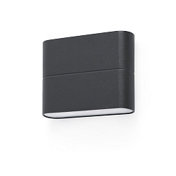 Udendørs wall luminaire ADAY 2-flammer LED IP54, mørkegrå 