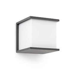 Udendørs wall luminaire KUBICK E27 IP44, mørkegrå 