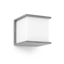 Udendørs wall luminaire KUBICK E27 IP44, lysegrå 