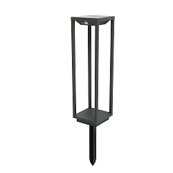 Gulvlampe SAURA LED IP54, m�rkegr� 