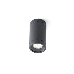 Udend�rs loftlampe OLOT GU10 IP44, m�rkegr� 
