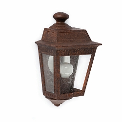 V�glampe ARGOT E27 IP44, rustbrun 