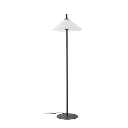 Udend�rs stativlampe SAIGON OUT E27 IP44, m�rkegr�, hvid mat 