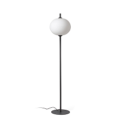 Udend�rs stativlampe SAIGON OUT E27 IP44, m�rkegr�, hvid mat 