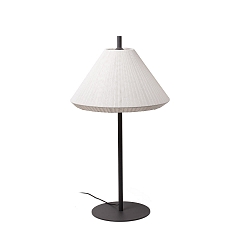 Udend�rs stativlampe SAIGON OUT E27 IP44, m�rkegr�, hvid mat 
