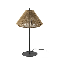 Udend�rs stativlampe SAIGON OUT E27 IP44, m�rkegr�, okkergul 