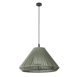 Udend�rs pendel SAIGON OUT E27 IP44, m�rkegr�, olivengr�n 