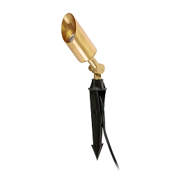 Jordspydslampe ANDY GU10 IP65, guld, satin 