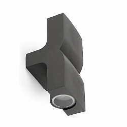 V�glampe KLAMP 2-flammer GU10 IP44, m�rkegr� 