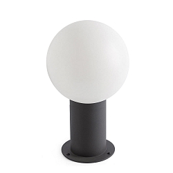 Udend�rs lampe MOON 300 E27 IP44, m�rkegr�, opal 