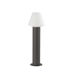 P�lelampe MISTU E27 IP44, m�rkegr� 