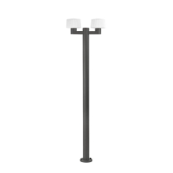 Udend�rs stativlampe MUFFIN 2-flammer E27 IP44, m�rkegr� 