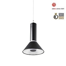 Bordlampe FUJI LED IP44, satin, sort 