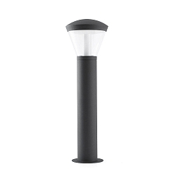 P�lelampe SHELBY LED IP65, m�rkegr� 