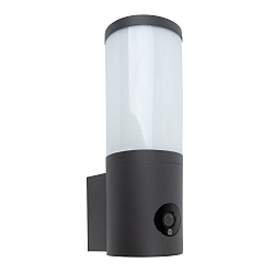 Udend�rs wall luminaire ORWELL med kamera LED IP54, m�rkegr� 